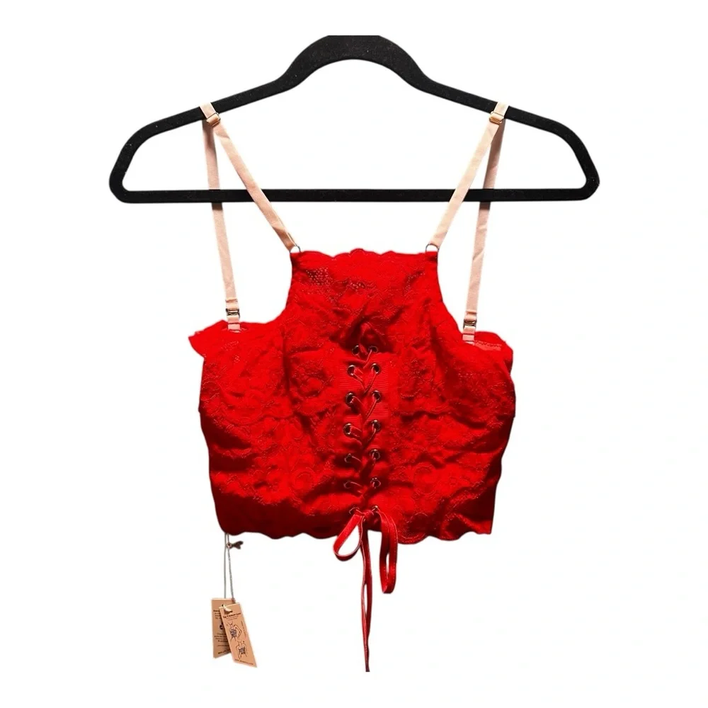 We Are HAH x Free People Top 2 Bottom Cami Blood Orange size Medium